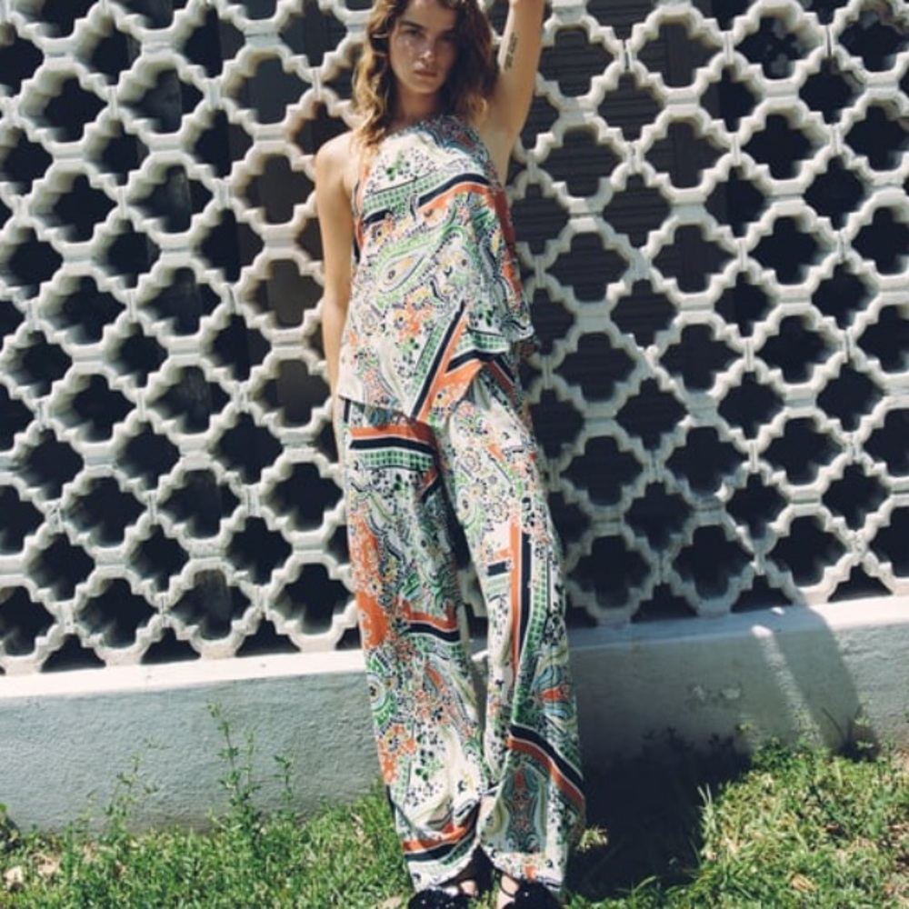 ZARA printed pant